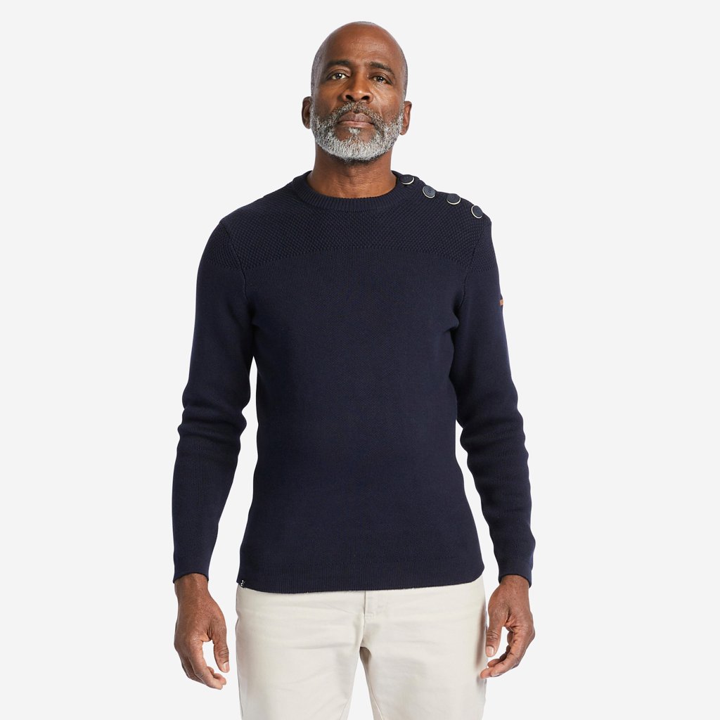 Jersey marinero azul marino para hombre – estilo náutico