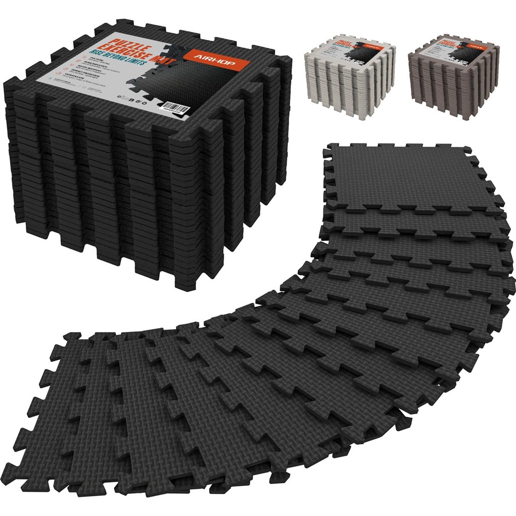 Kit de 18 alfombrillas antideslizantes para entrenar en casa