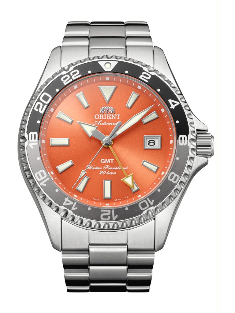 Reloj ORIENT Mako Sport GMT con movimiento automático y cristal zafiro
