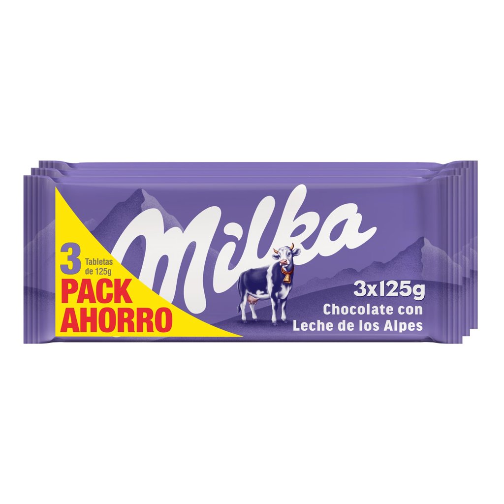 Pack familiar de chocolate Milka 12 tabletas a precio de locura