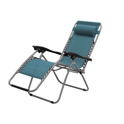Sillón relax de acero y textileno con 5 posiciones a precio de risa