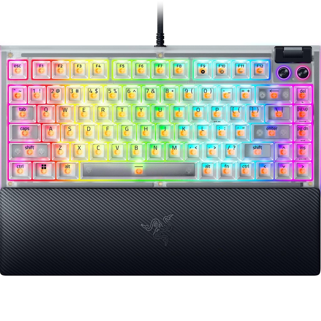 Teclado mecánico Razer BlackWidow V4 75% blanco: hotswap y RGB