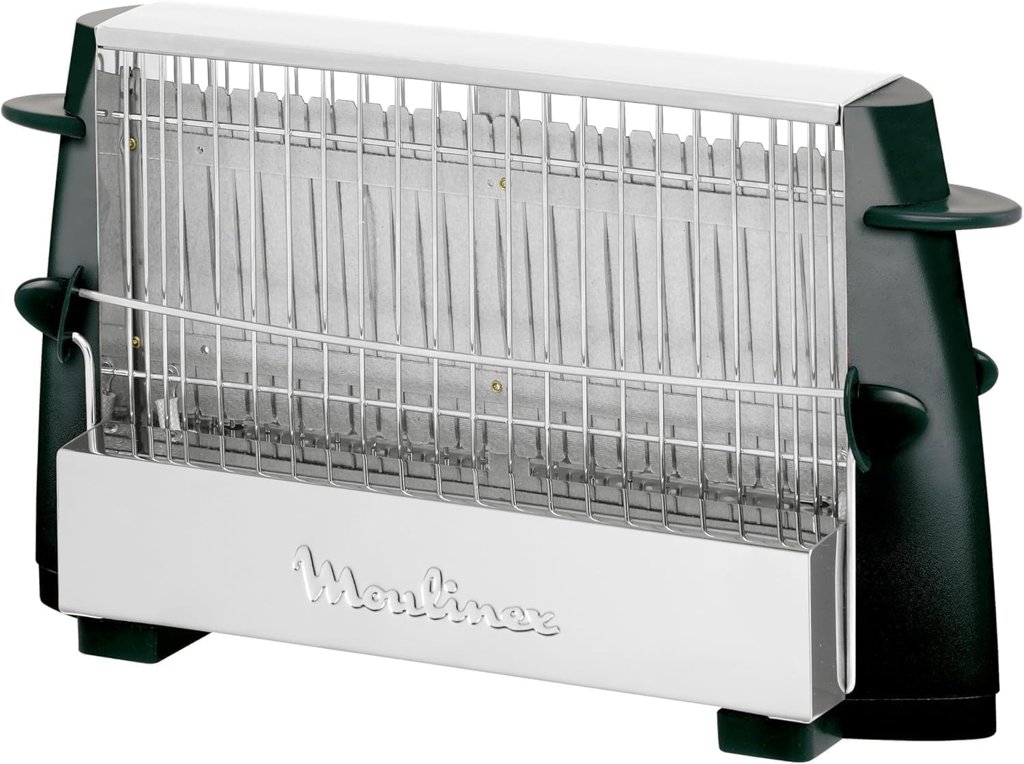 Moulinex Multipan: Tostador de 4 rebanadas con diseño inox y negro