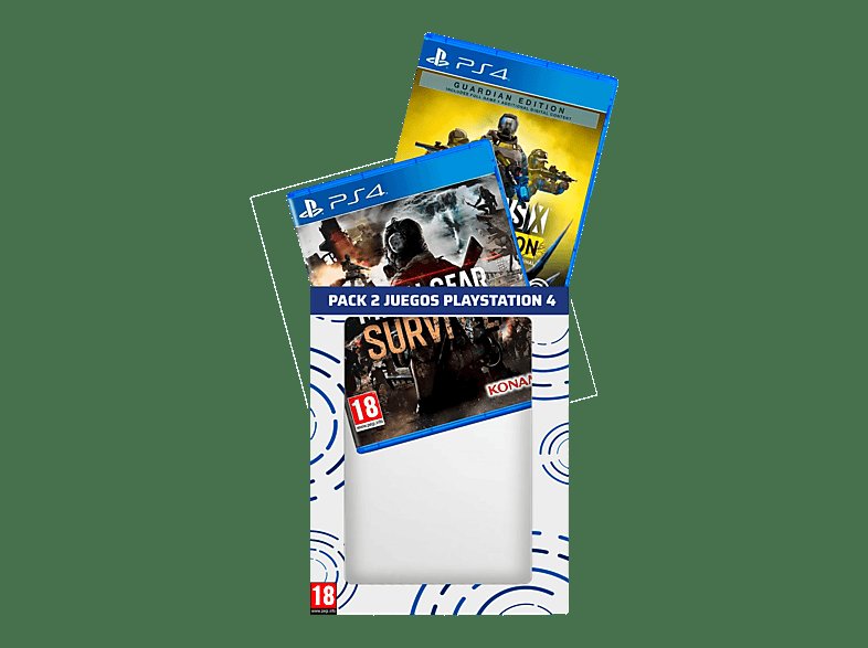 Pack PS4 con 2 juegos: Metal Gear Survive y Rainbow Six Extraction por 11€