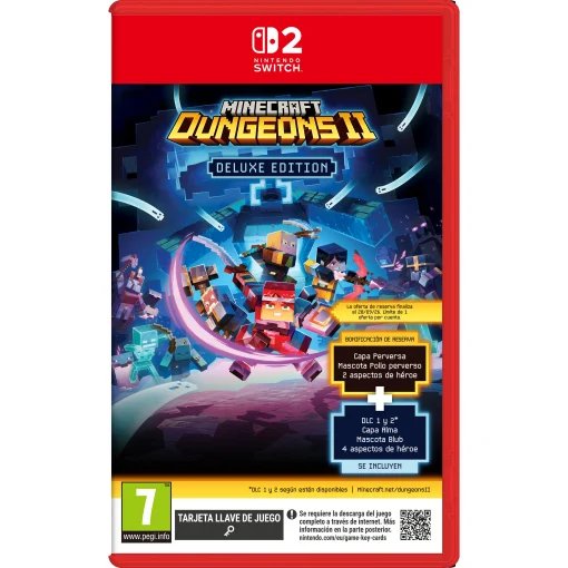 Aventúrate en la mazmorra con Minecraft Dungeons 2 Deluxe para Switch