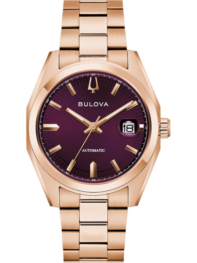 Reloj Bulova Surveyor automático 39 mm, esfera morada y zafiro