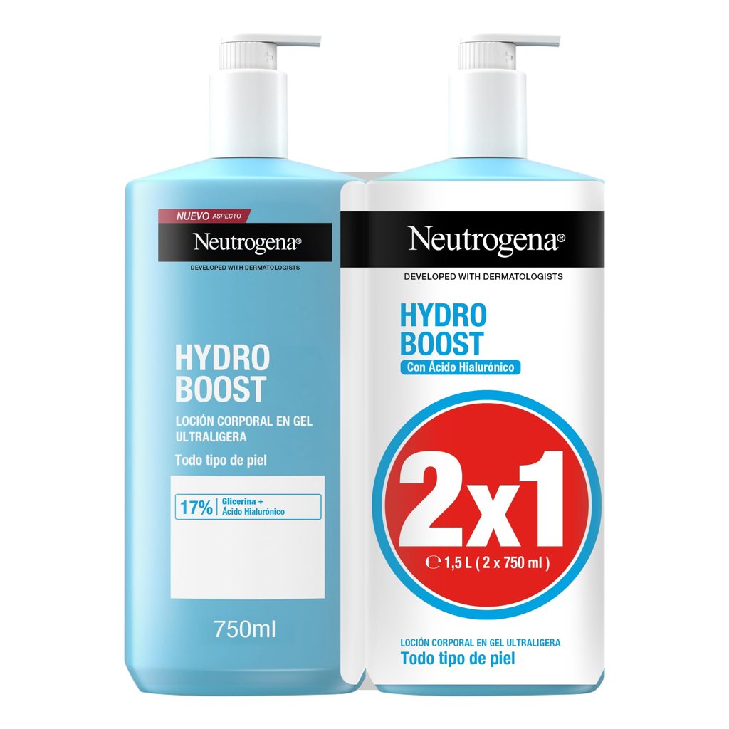 Pack de 2 lociones Neutrogena Hydro Boost: hidratación ultraligera
