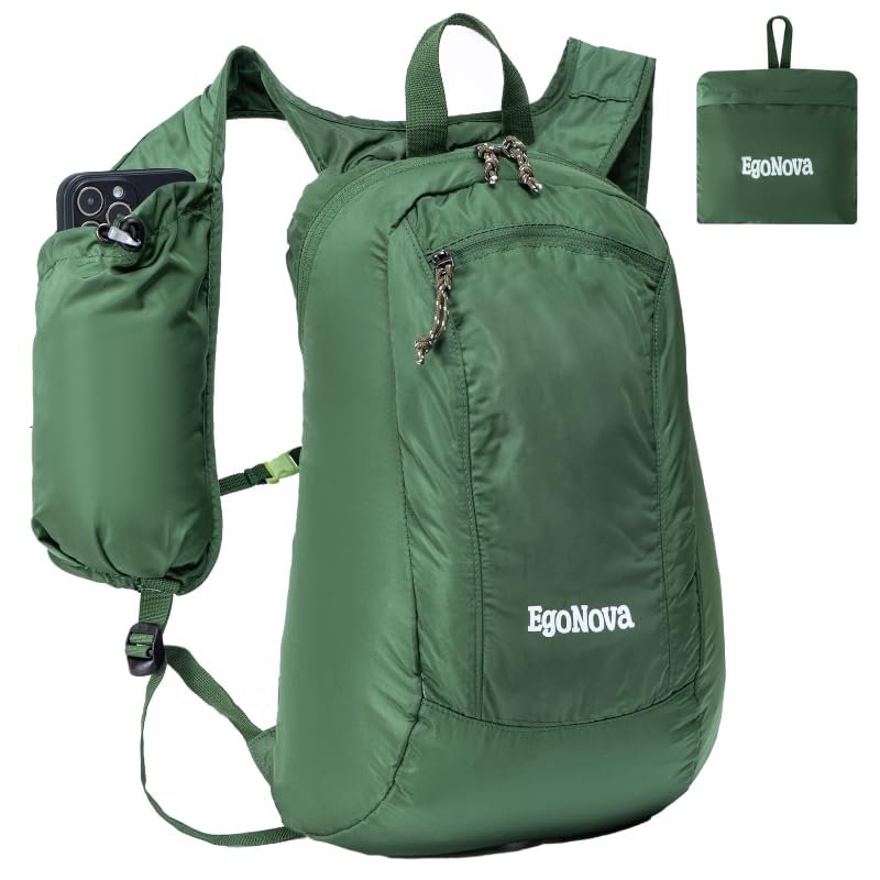 Mochila plegable de 12 L: ligera e impermeable para tus rutas