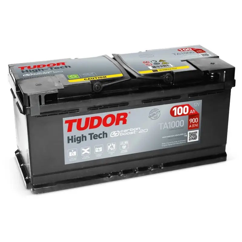 Batería de coche Tudor 100Ah con 900A de arranque en oferta
