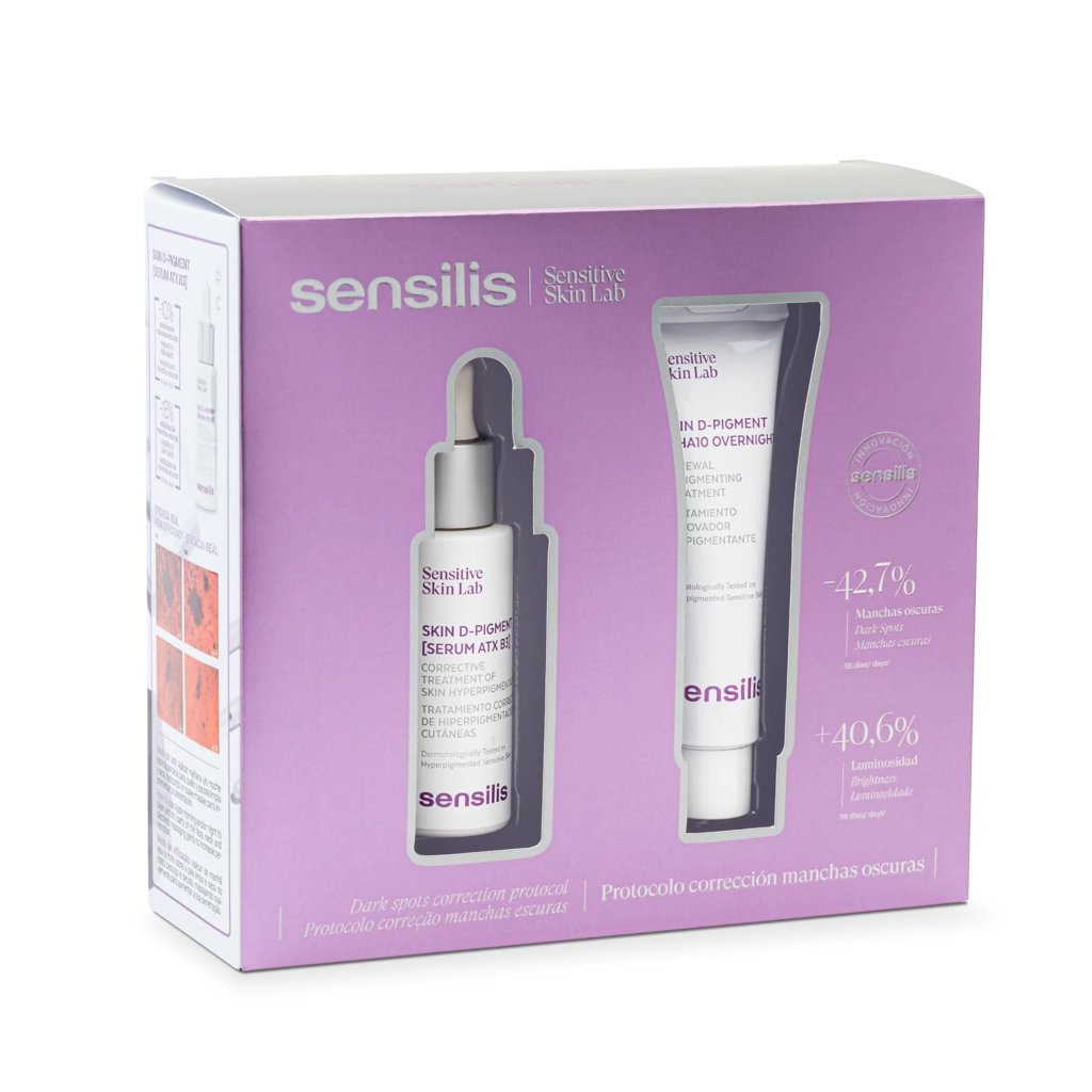Piel más uniforme con Sérum D‑Pigment y Crema de Noche