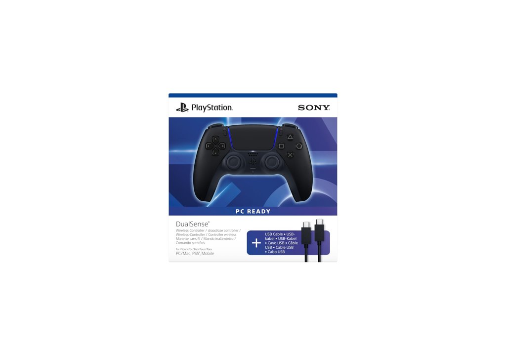 Controlador DualSense inalámbrico Midnight Black con cable USB