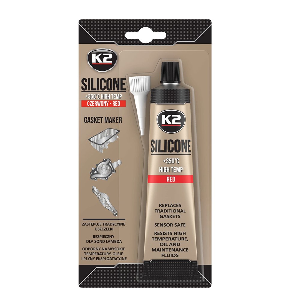 Sellador de silicona K2 para juntas de motor – resistencia al calor