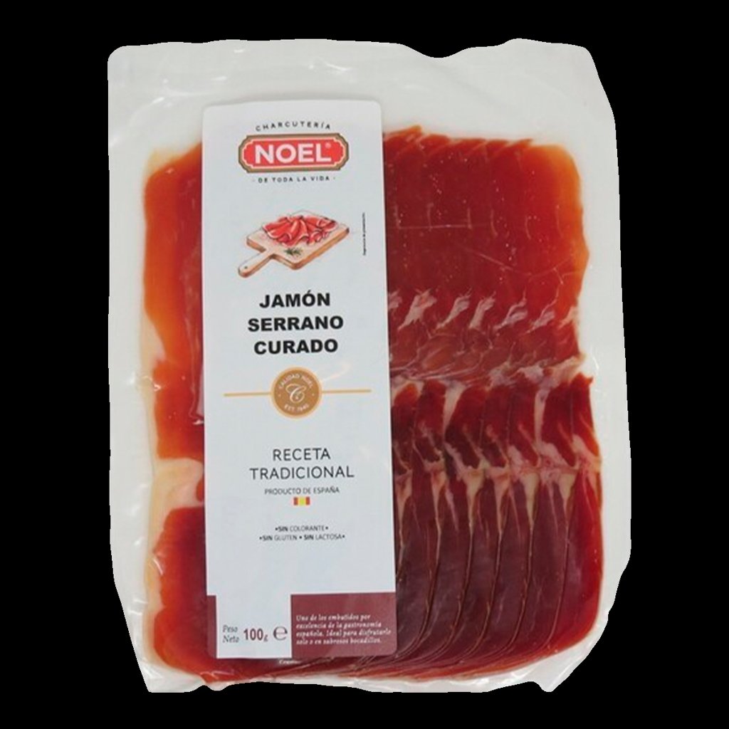 Jamón serrano NOEL en lonchas - 100 g,