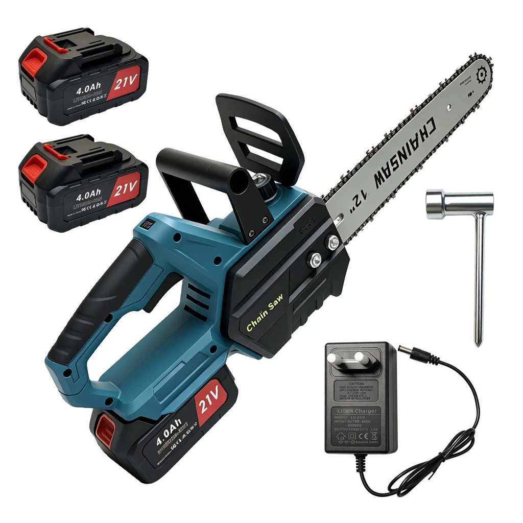 Motosierra sin cables 21V de 12'' con doble batería