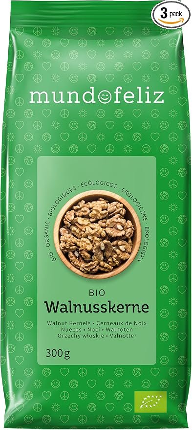 Nueces ecológicas partidas – 900 g de crujido natural