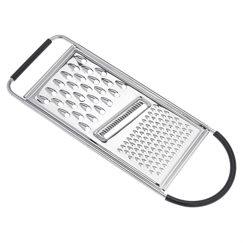 Rallador plano de acero inoxidable para queso y verduras