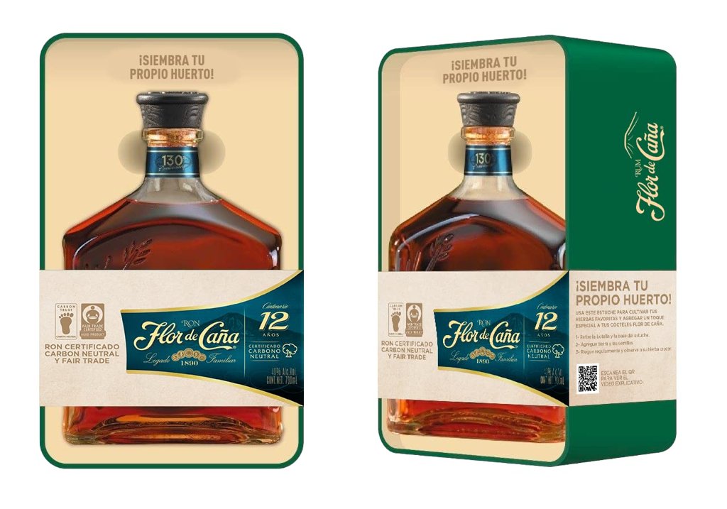 Ron Flor de Caña 12 años con maceta de regalo a 19,99€