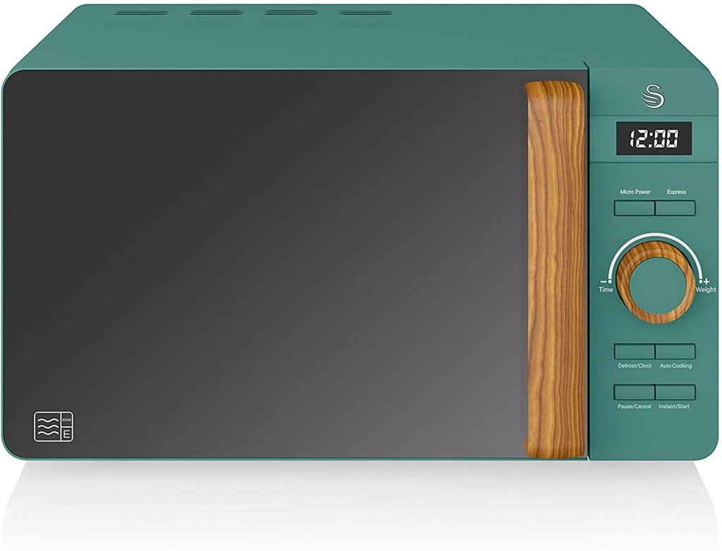 Microondas digital Swan Nordic 20L: potencia y control al alcance
