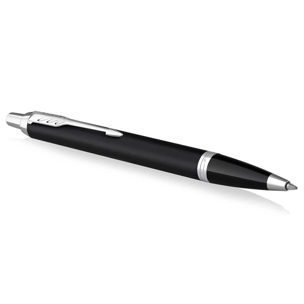 Bolígrafo PARKER IM con detalles cromados, ideal para regalar