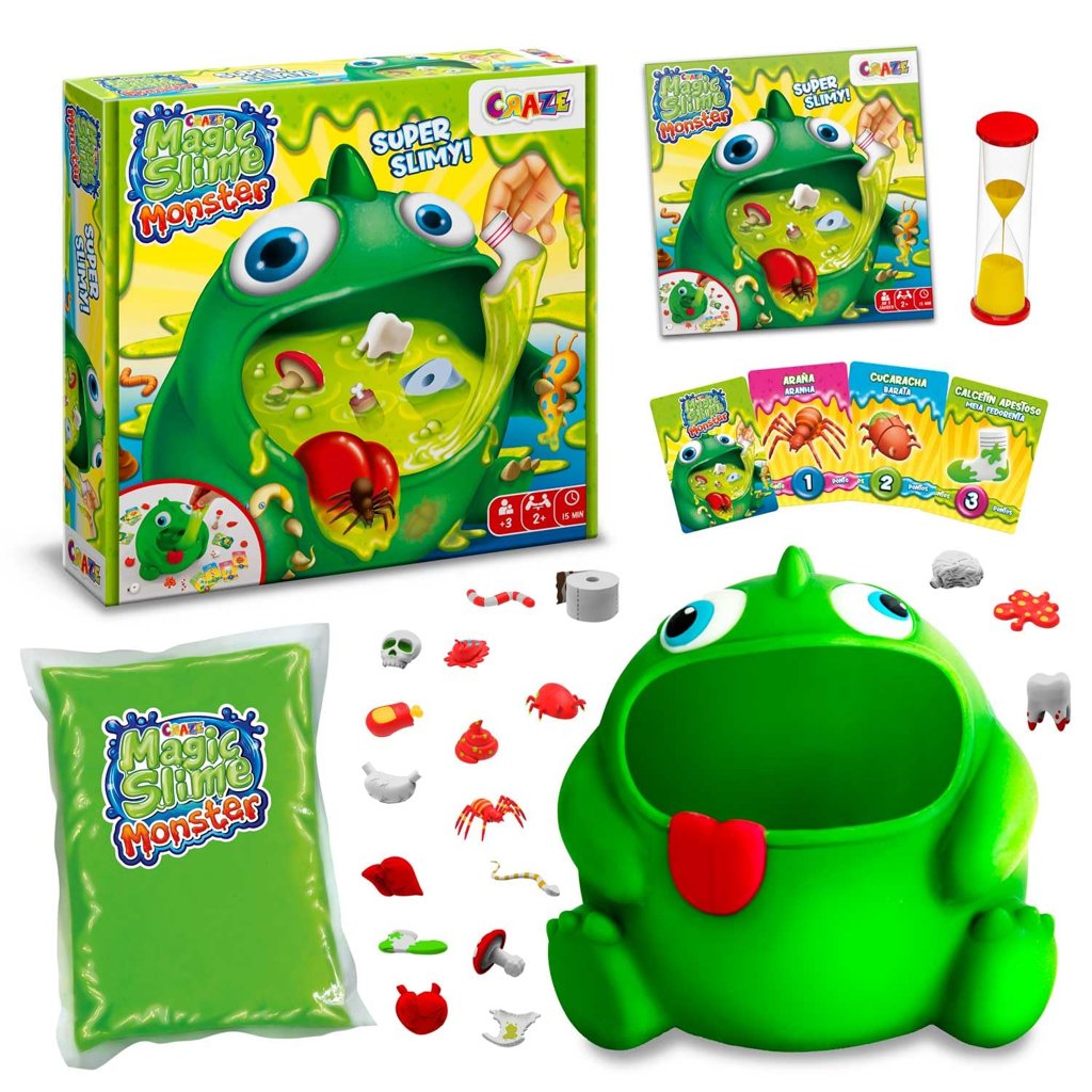 Diviértete con CRAZE Magic Slime Monster: juego de mesa con slime