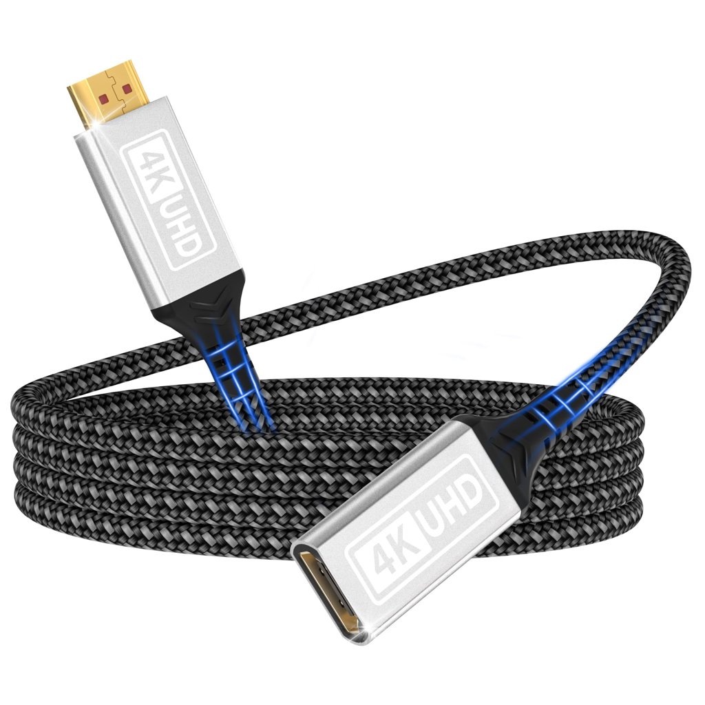 Cable HDMI Lumivtx de 1 m con trenzado de nailon y 4K @ 60 Hz
