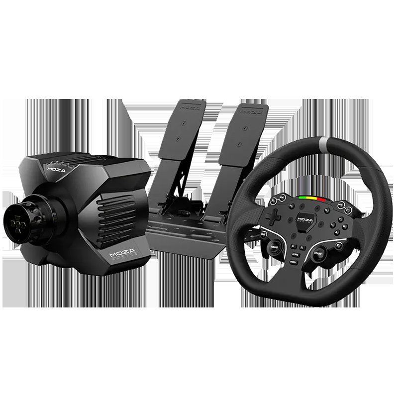 Set MOZA R3 Direct Drive + Volante y Pedales para Sim Racing