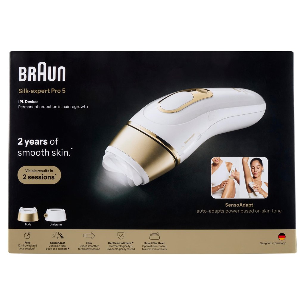 Depiladora IPL Braun Silk‑expert Pro 5: piel lisa sin dolor