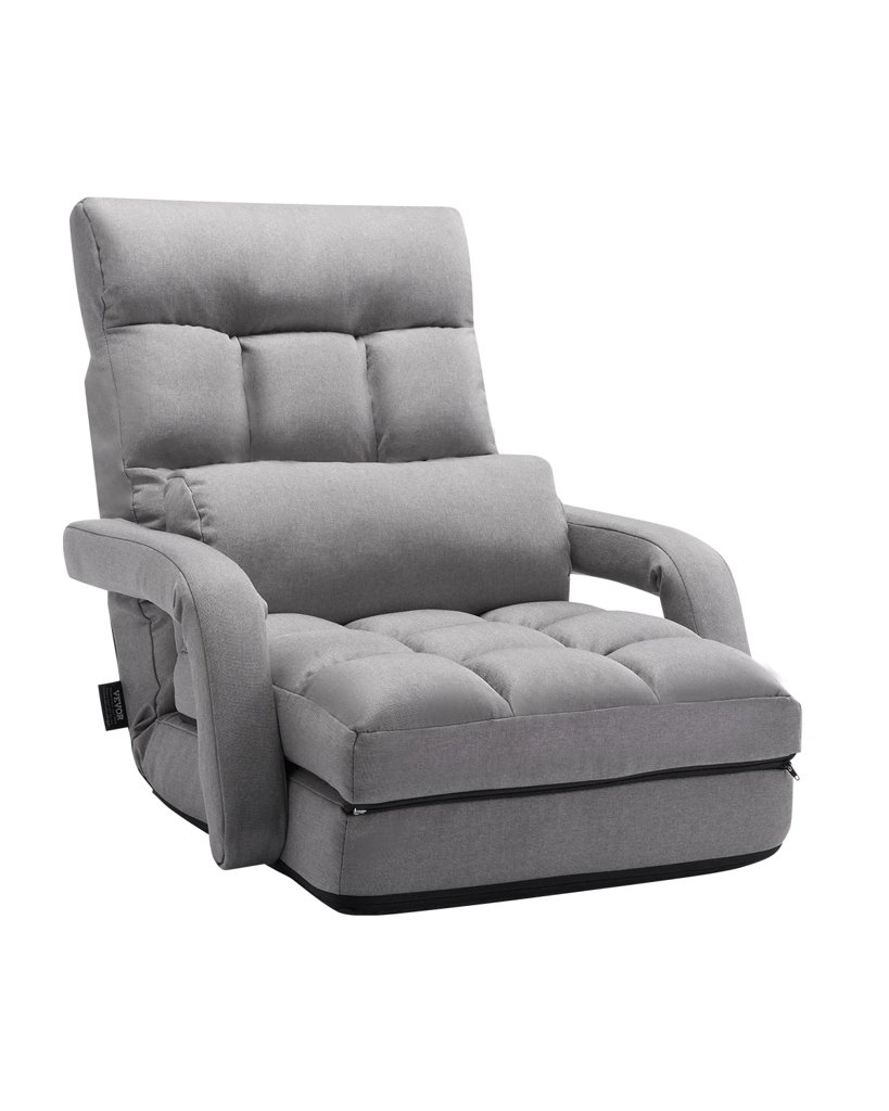 Sillón VEVOR 5 posiciones y soporte lumbar, con reposabrazos