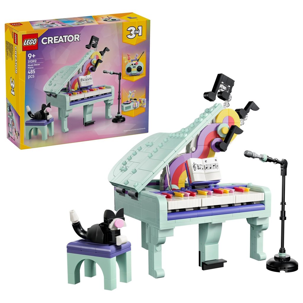 LEGO Creator 3 en 1 Piano Musical Decorativo con Gato