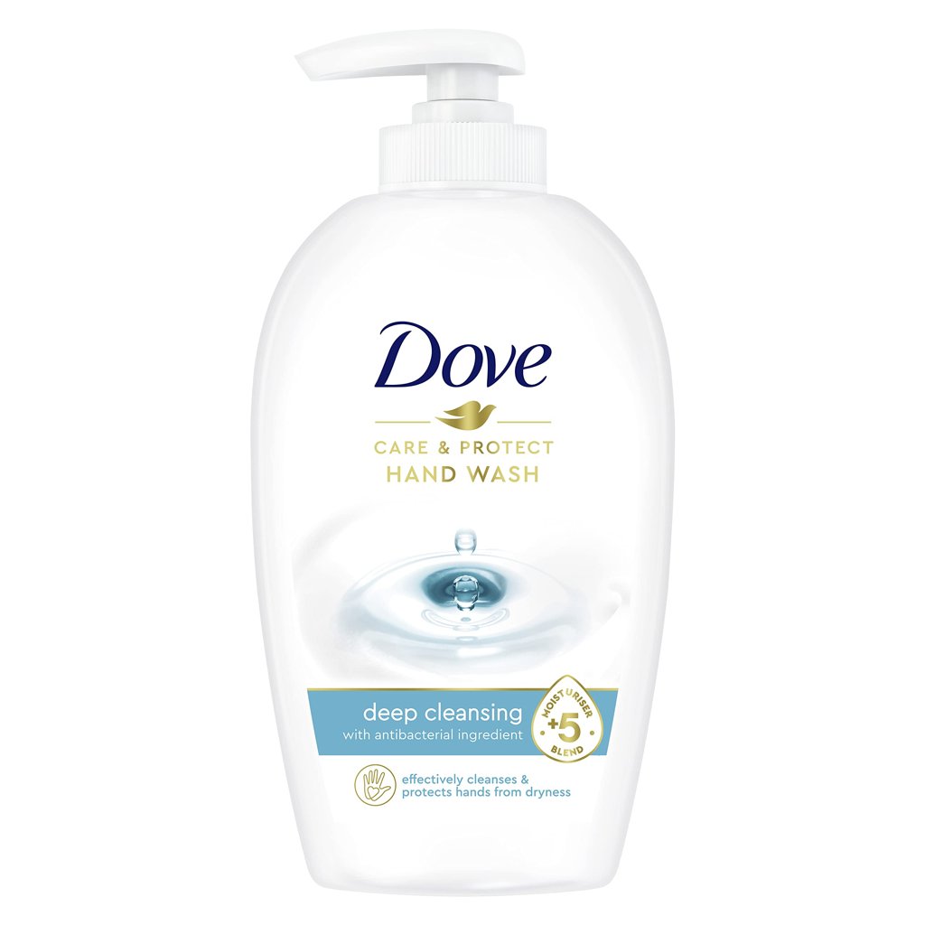 Pack de 2 jabones líquidos Dove Cuida y Protege con dosificador – 250 ml cada uno