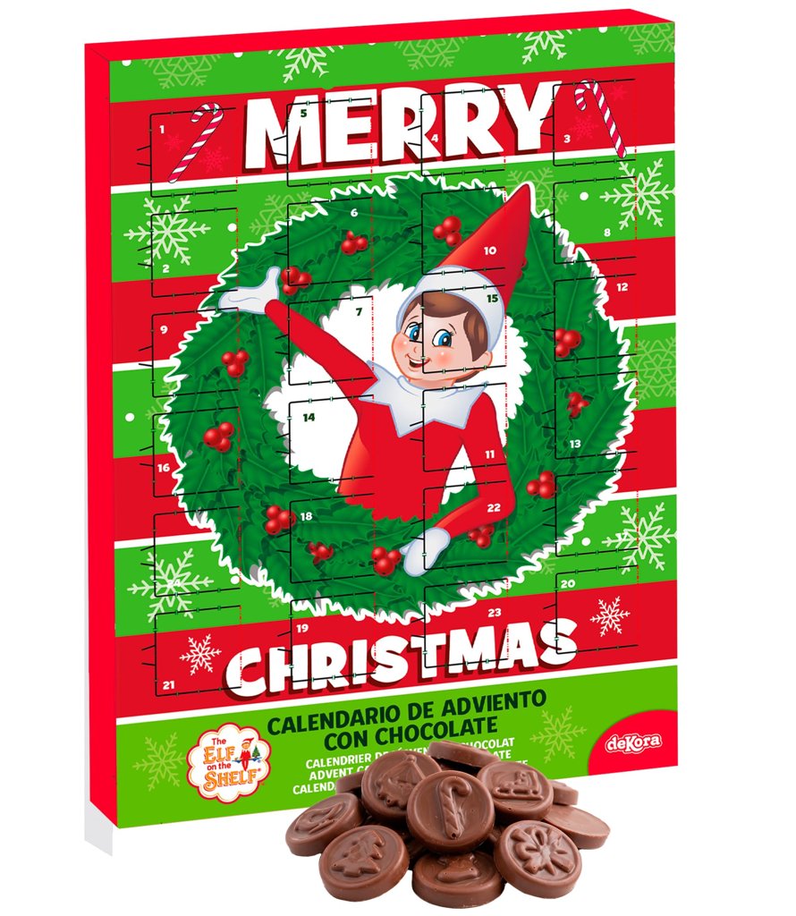 Calendario de Adviento de Chocolate Elfo Travieso para Niños