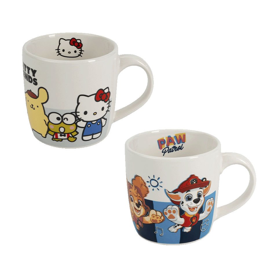 Tazas infantiles de Peppa Pig, Hello Kitty o Patrulla Canina por 2,99 €