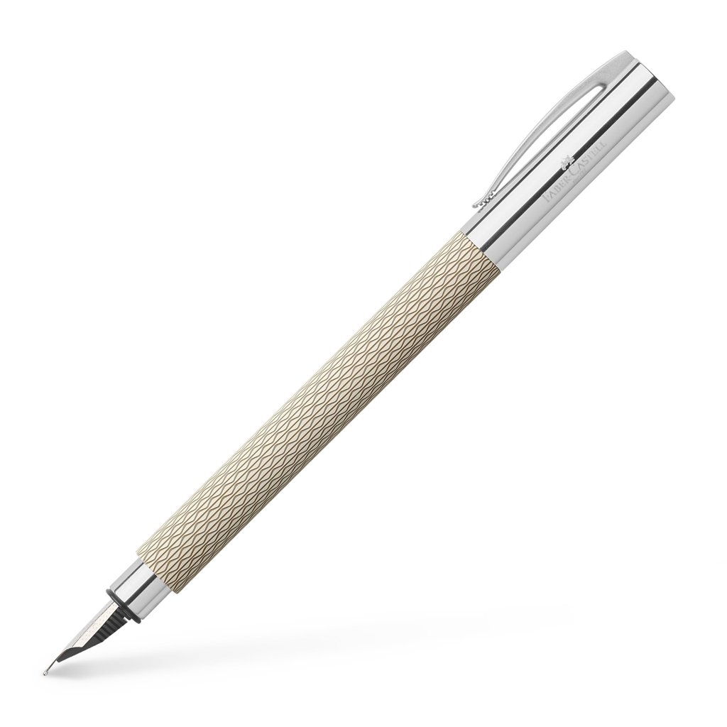 Pluma Faber-Castell Ambition OpArt White Sand – Elegancia en tu escritura
