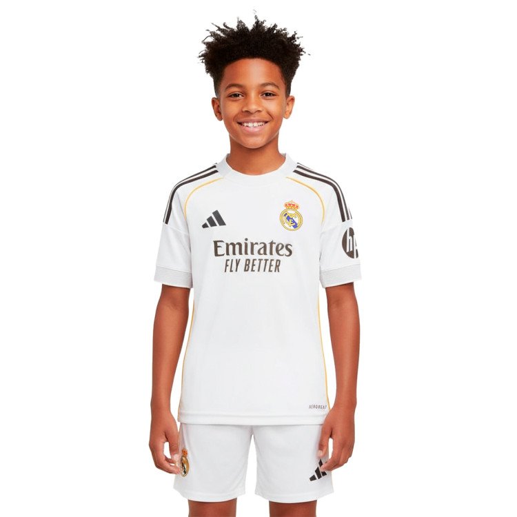 Conjunto Adidas Real Madrid Primera Equipación 2025-2026 Niño