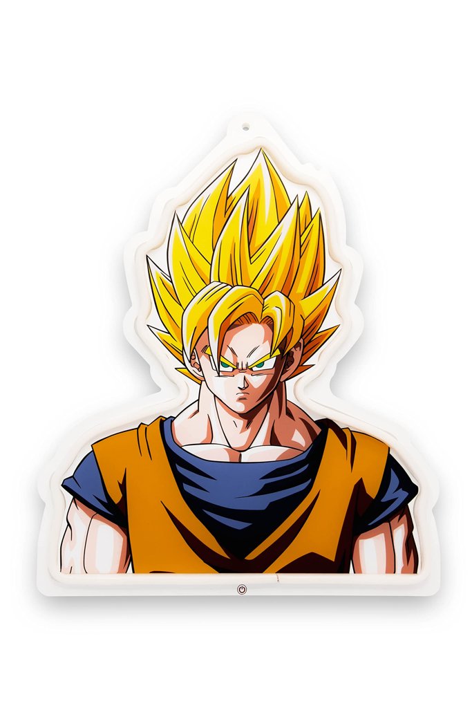 Lámpara neón GOKU de Dragon Ball Z – Luz perfecta para tu habitación