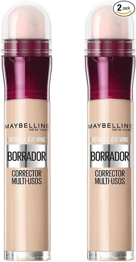 Corrector instantáneo anti‑edad para ojeras Maybelline – 2 unidades