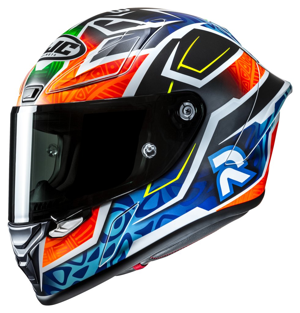 Casco de moto HJC RPHA 1 "Brad Binder 2024" | FIM 1 + ECE22.06 | PIM + | Con PinLock + alerón transparente | T