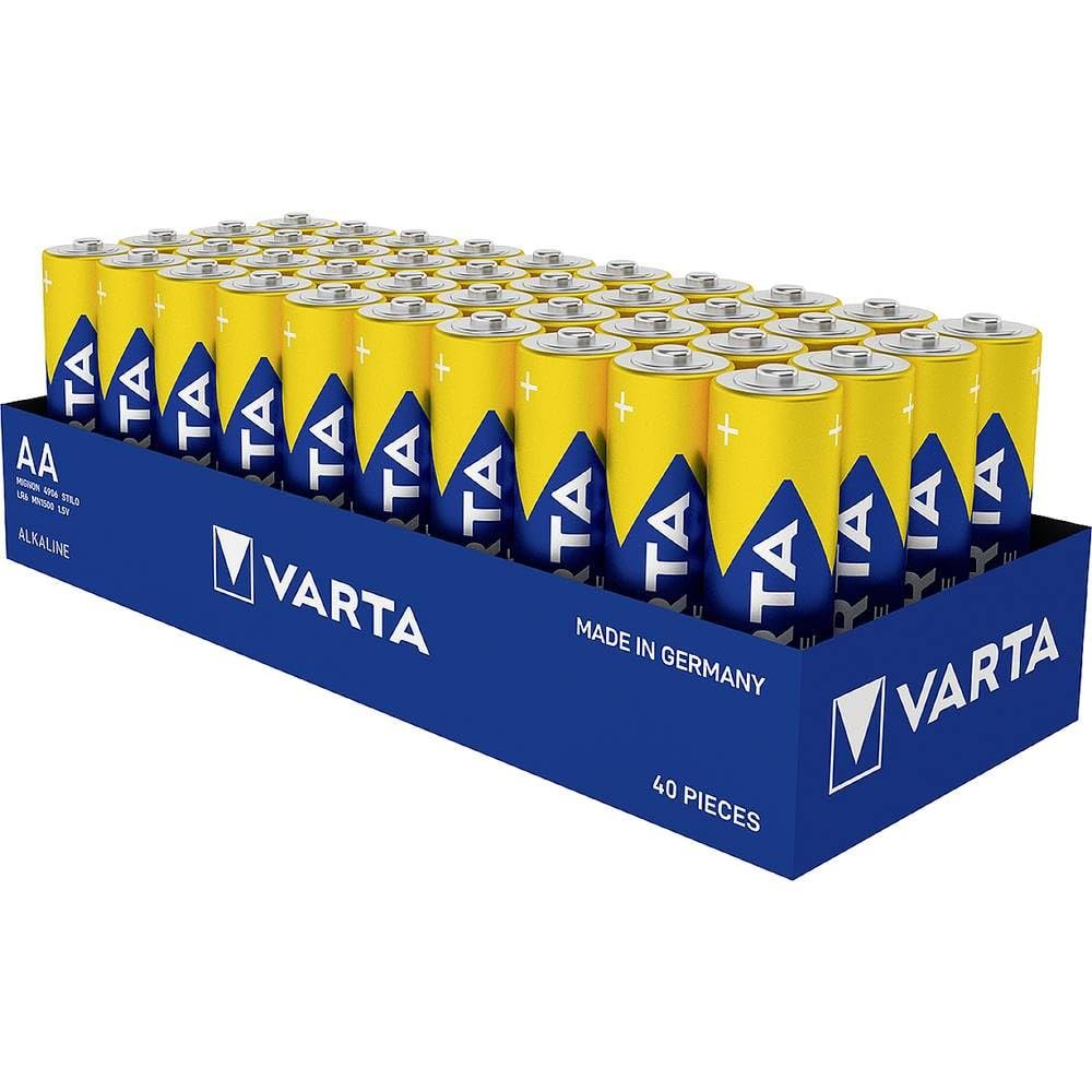 Pack de 40 pilas AA VARTA Longlife Power: energía duradera