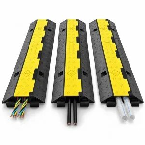 Pack de 3 rampas pasacables de goma VEVOR – organización sin esfuerzo
