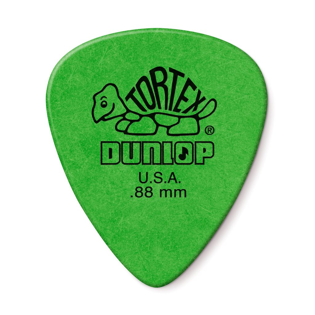 Púas Tortex 0,88 mm de Jim Dunlop – Pack de 12