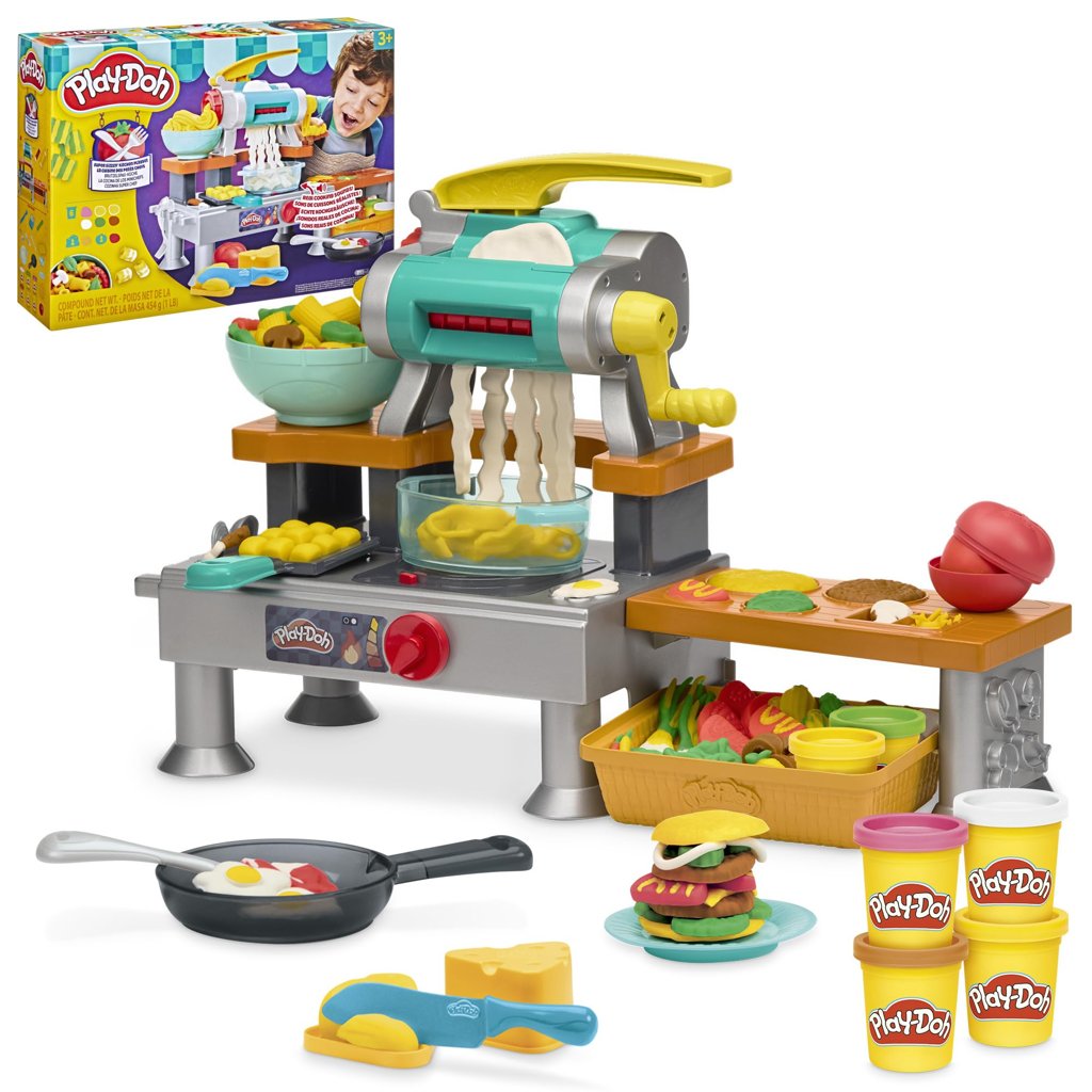 Play-Doh, La Cocina de los Minichefs, Sonidos de Cocina de Juguete realistas, Más de 25 Alimentos
