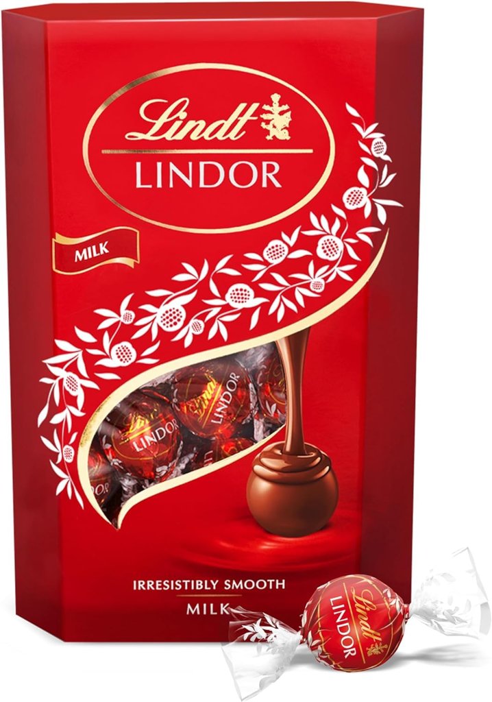 Bombones Lindt Lindor de leche, 200 g: placer cremoso al mejor precio
