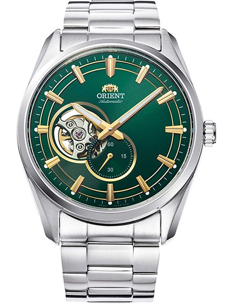 Orient Contemporary Open Heart verde: estilo y precisión a precio rebajado