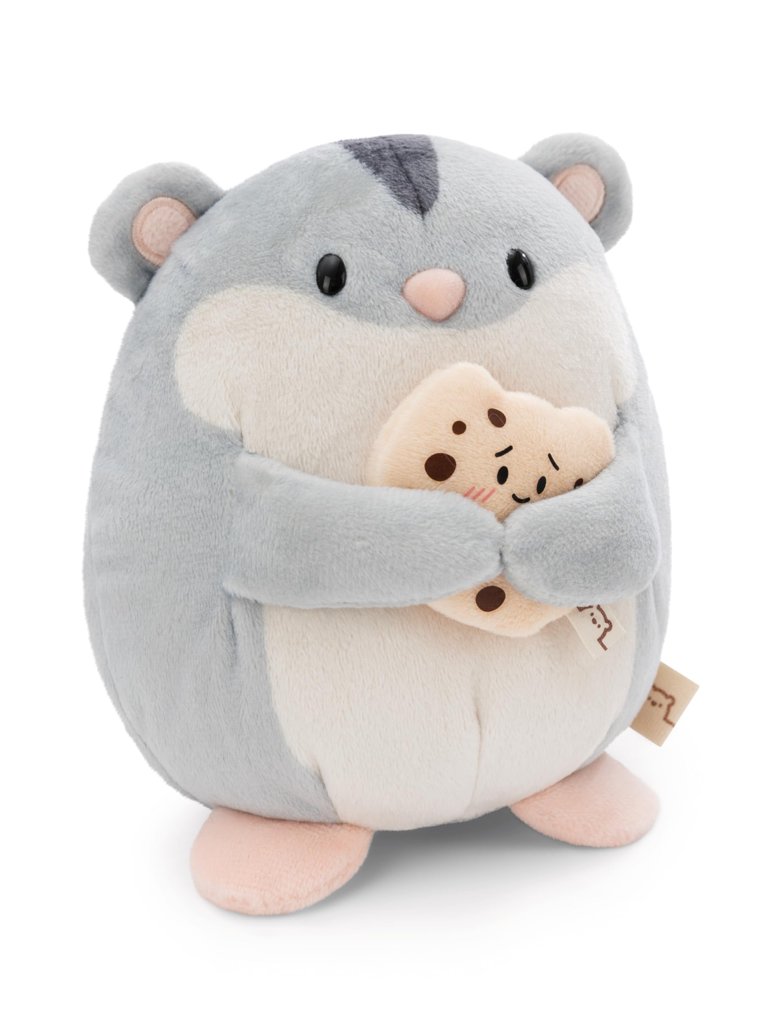 Adorable peluche hámster Shai de 16 cm con galleta, regalo ideal