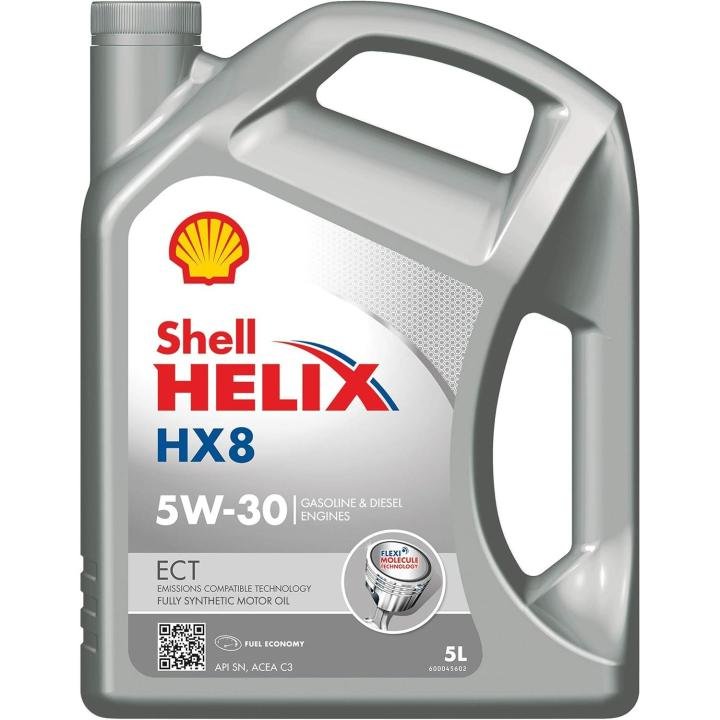 Shell Helix HX8 ECT 5W30: 5L de aceite sintético Low SAPS para DPF