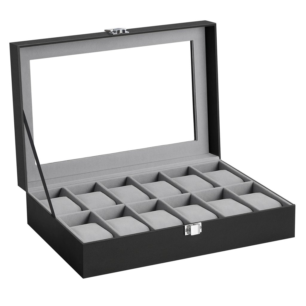 Organiza tu colección con estilo: caja para 12 relojes