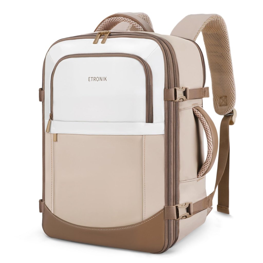 ETRONIK Mochila Ryanair 40x30x20, Mochila de Viaje Cabina Expandible 24-30L
