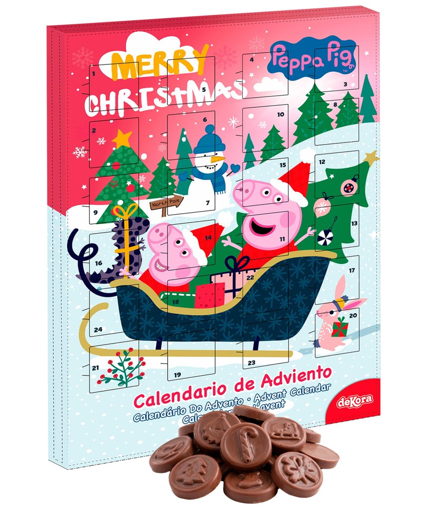 Descubre la magia de Peppa Pig con el calendario de chocolate