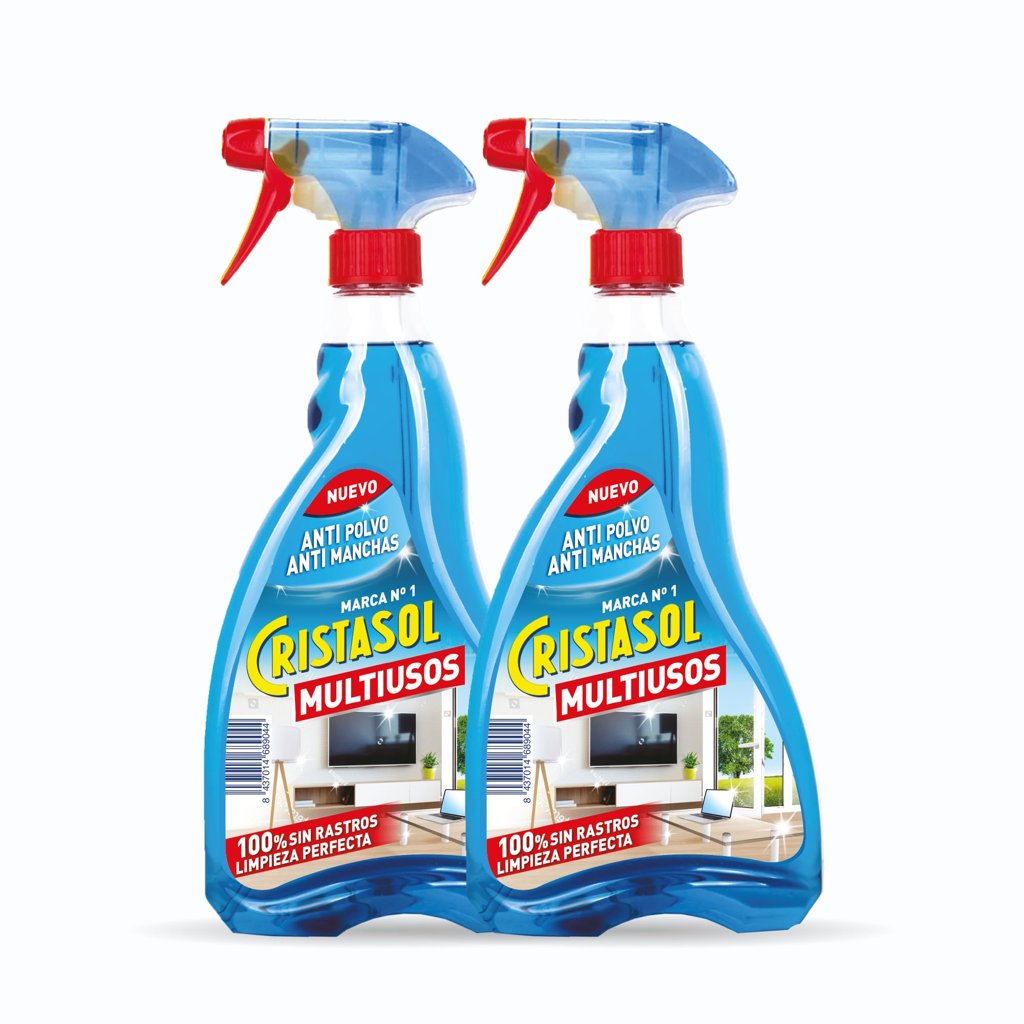 Pack de 4 limpiadores multiusos Cristasol anti‑polvo