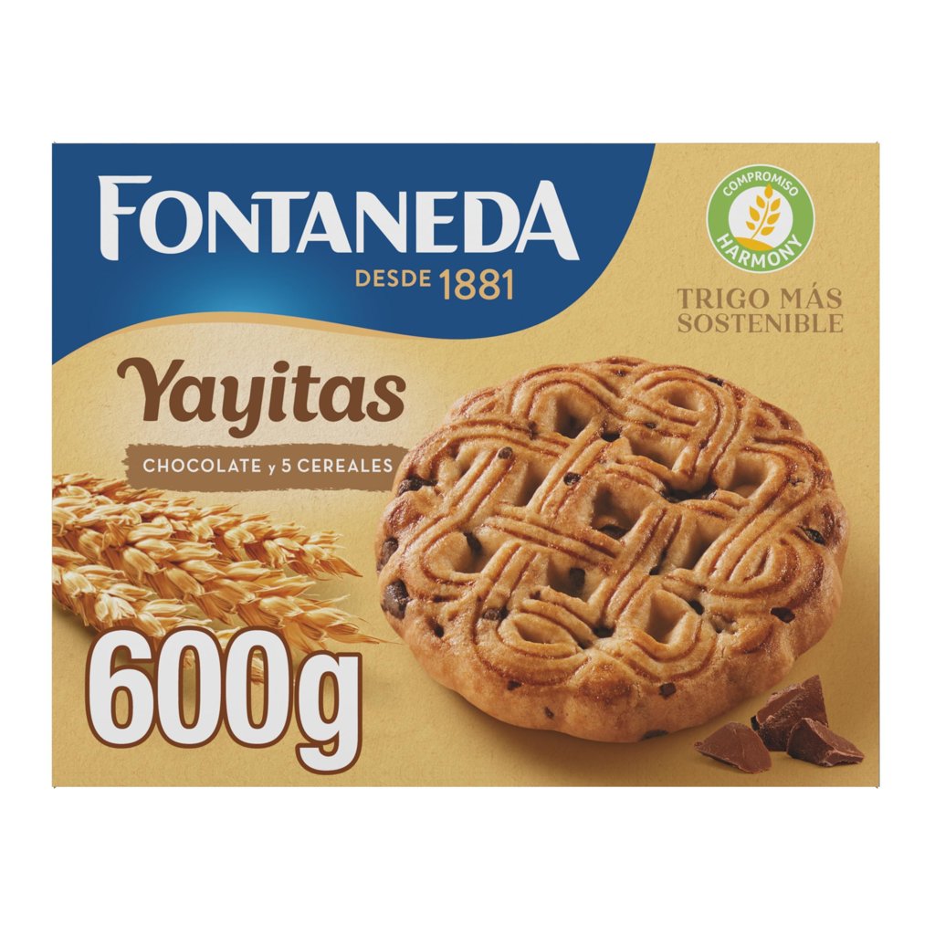 Pack de 2 Fontaneda Yayitas con trocitos de chocolate a precio rebajado